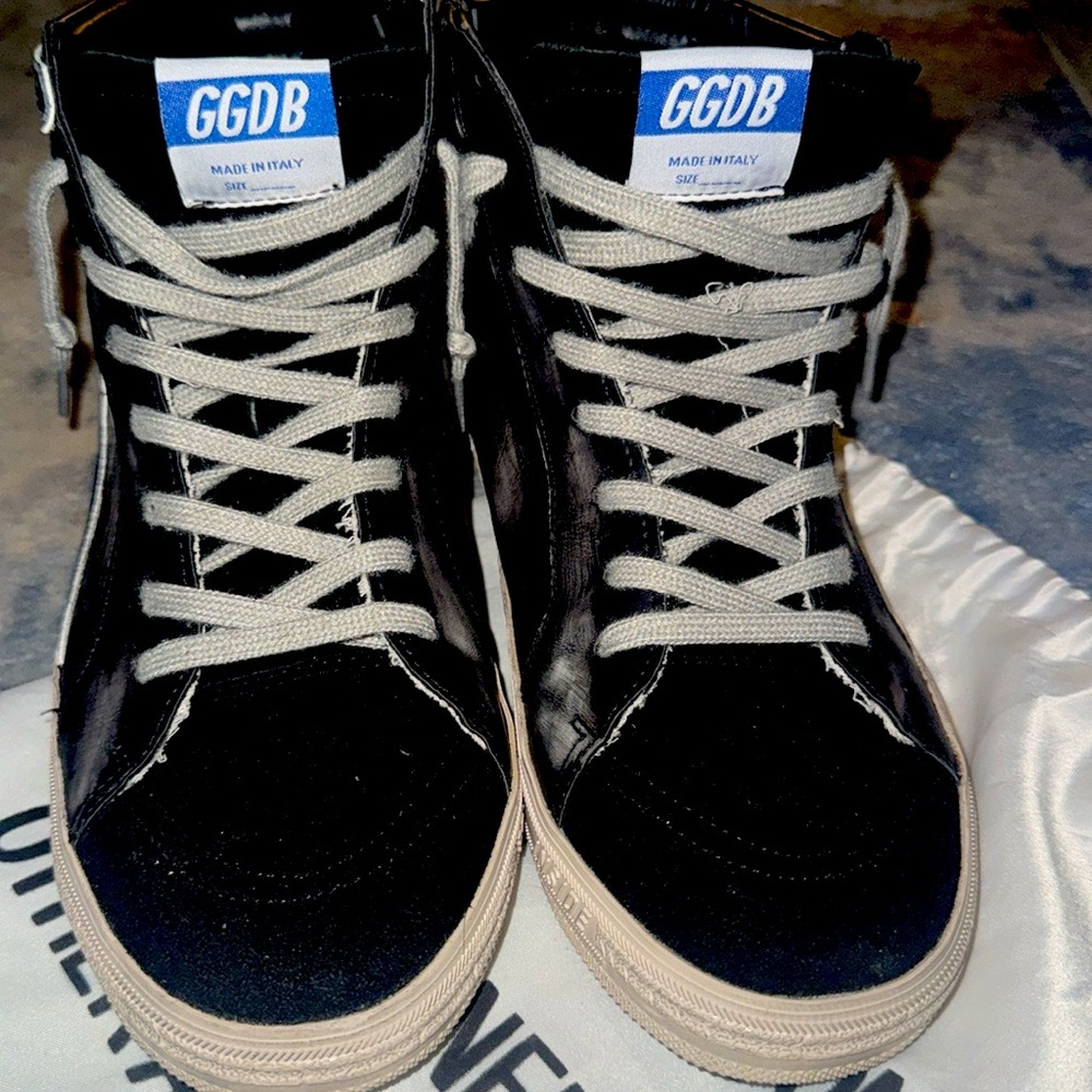 Golden Goose black and gray slides in US 9/42 men’s size 11 women’s